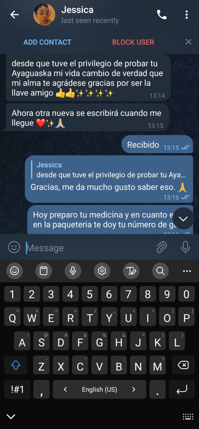 testimonio ayahuasca Jessica Abil 1 del 2022