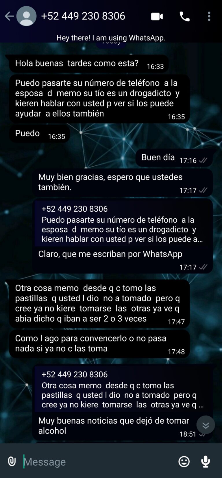 alcoholic en Ags curado
