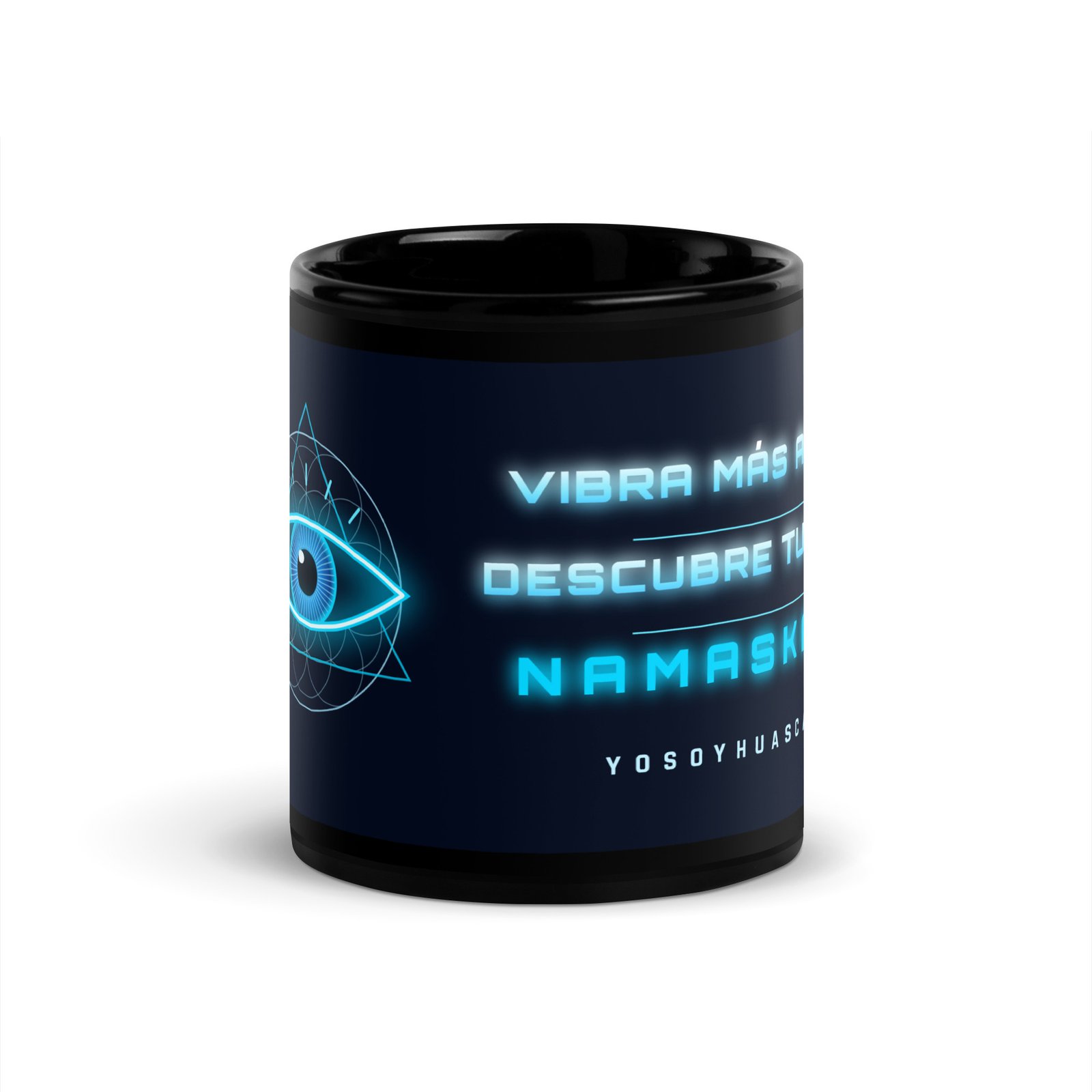 Taza Mantra Neón · Vibra más alto, Descubre tu Ser, Namaskar · YoSoYhuasca 2 Taza Mantra Neón · Vibra más alto, Descubre tu Ser, Namaskar · YoSoYhuasca - Imagen 2