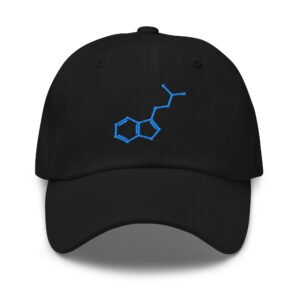 Gorra Molécula del Espíritu Bordada · YoSoYhuasca (Negra)