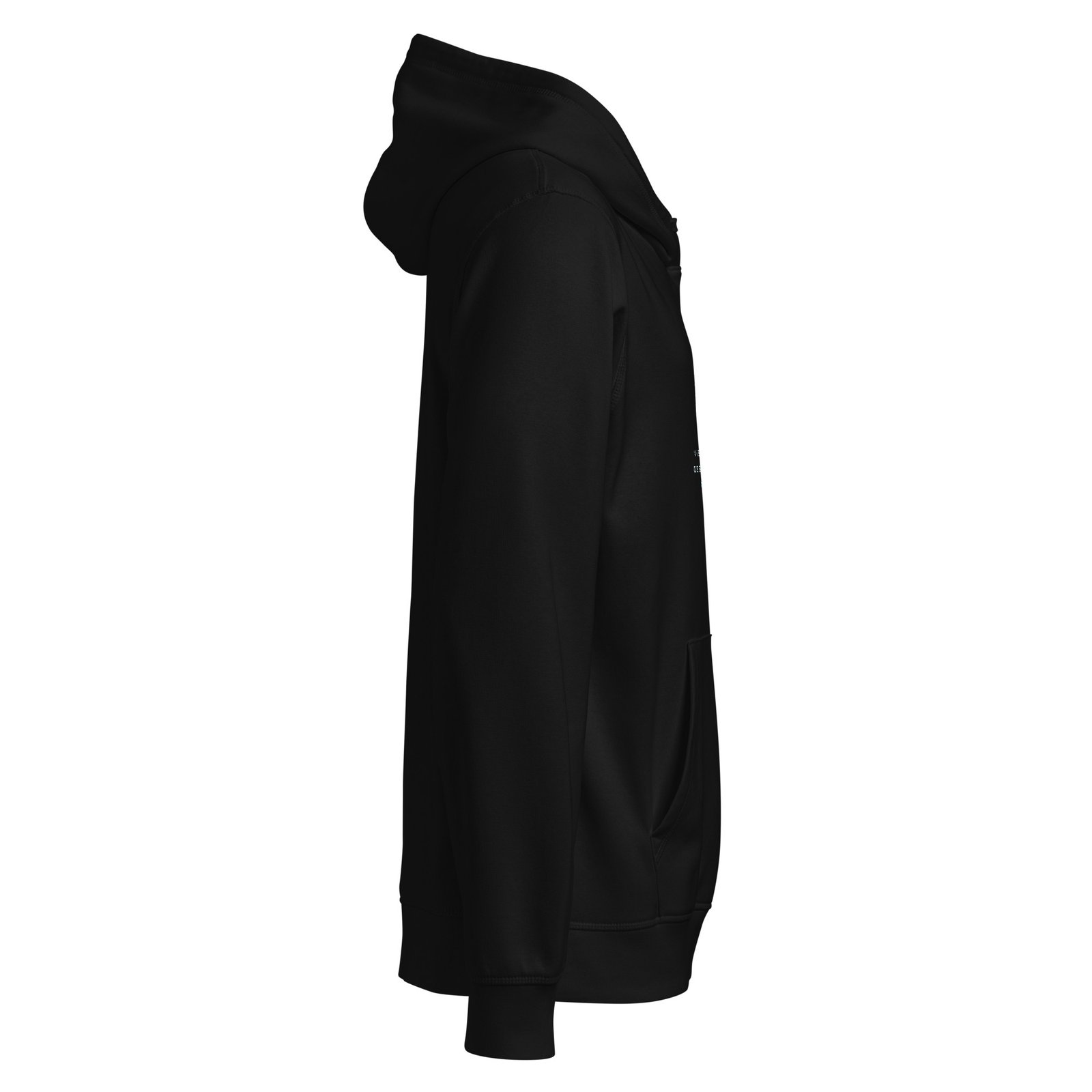 Sudadera Mantra Algodón Orgánico · Línea Minimalista · YoSoYhuasca (Negra) 4 Sudadera Mantra Algodón Orgánico · Línea Minimalista · YoSoYhuasca (Negra) - Imagen 4