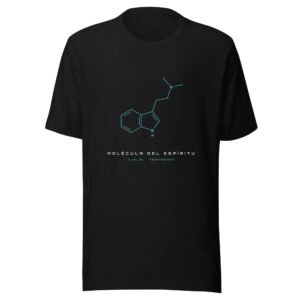 Playera Molécula del Espíritu · Línea Minimalista · YoSoYhuasca (Negra)
