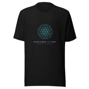 Playera Flor de la Vida · Línea Minimalista · YoSoYhuasca (Negra)