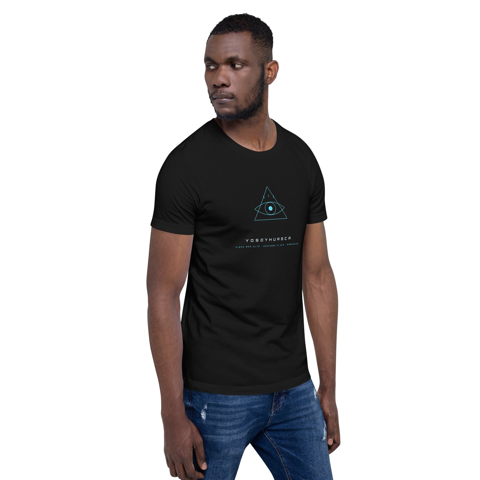 Playera Ojo · Línea Minimalista · YoSoYhuasca (Negra) 6 Playera Ojo · Línea Minimalista · YoSoYhuasca (Negra) – vista 6